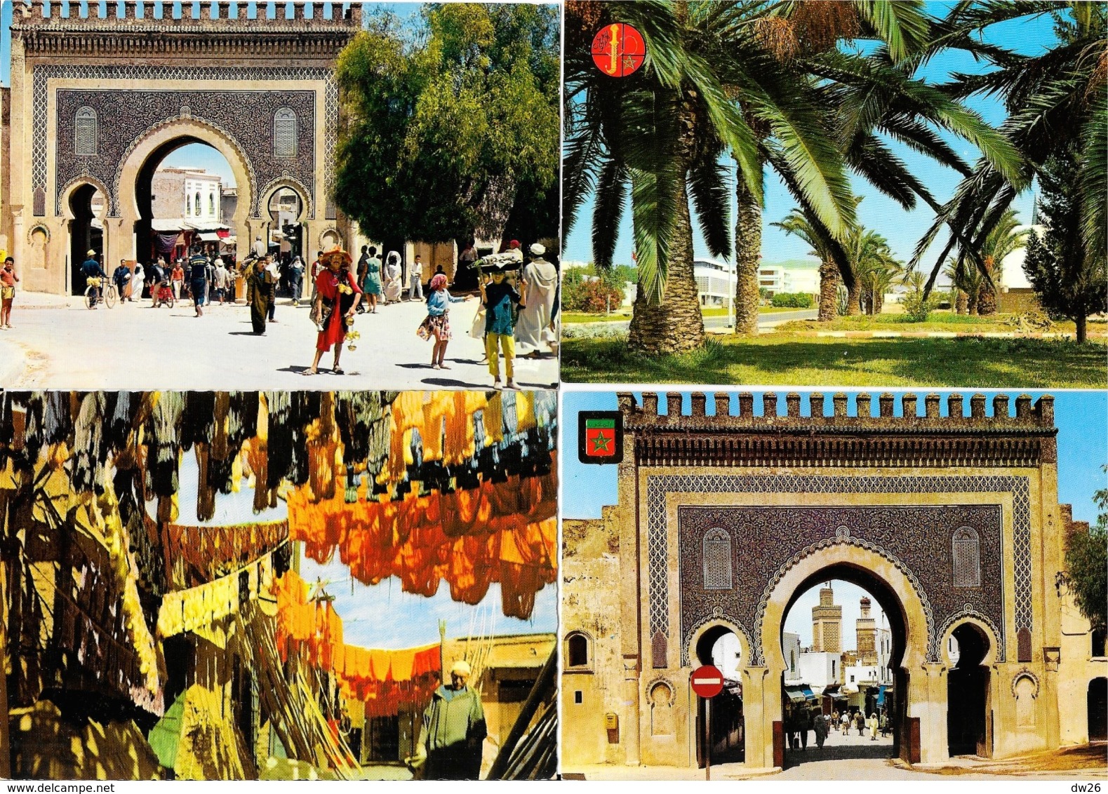 Lot n° 98 de 106 CPSM et CPM du Maroc - Villes, villages, Ksar, Atlas, garde royale, Fantasia, petites animations