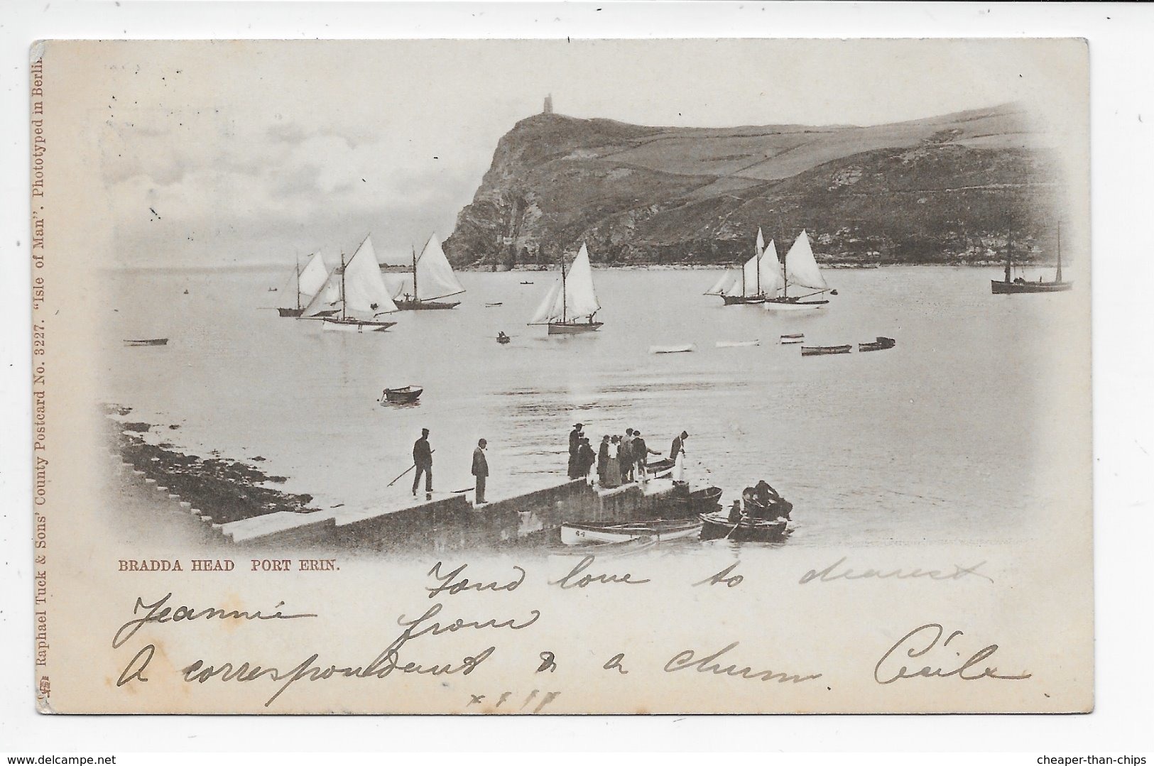 Bradda Head, Port Erin - Undivided Back - Tuck Individual Number 3227 - Isle Of Man