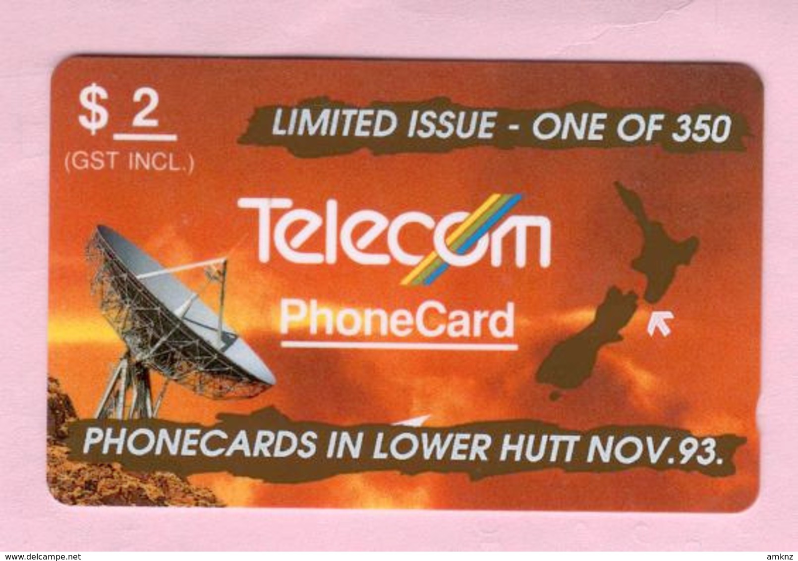 New Zealand - Private Overprint - 1993 Phonecards In Lower Hutt $2 - VFU - NZ-PO-33 - Nuova Zelanda