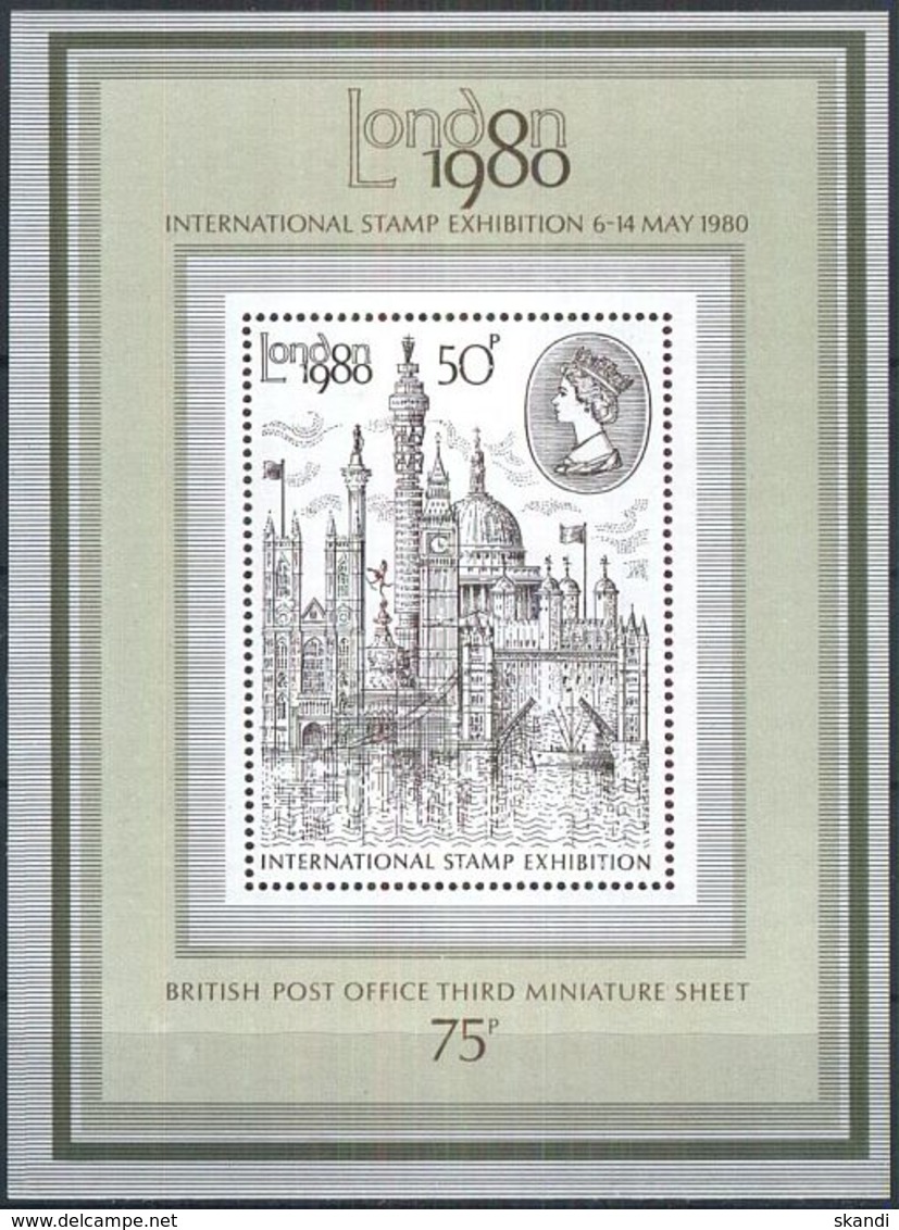 GROSSBRITANNIEN 1980 Mi-Nr. Block 3 ** MNH - Blocks & Kleinbögen