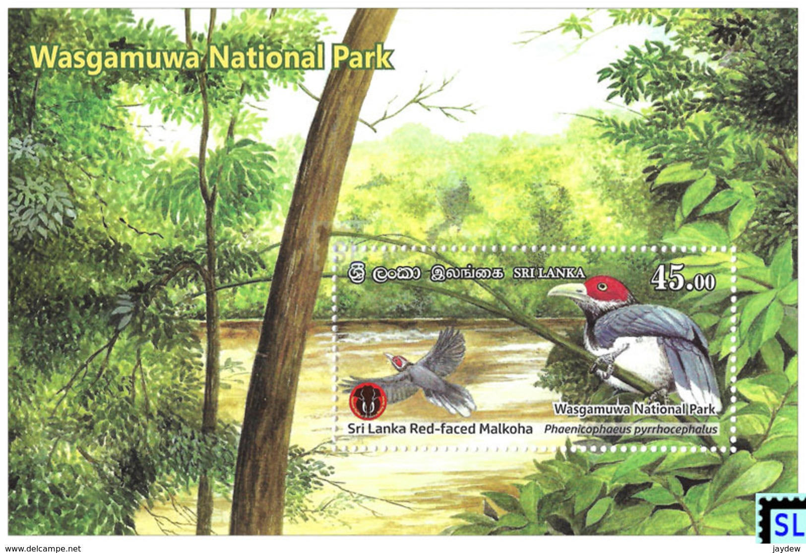 Sri Lanka Stamps 2019, Wasgamuwa National Park, Bird, MS - Sri Lanka (Ceylon) (1948-...)