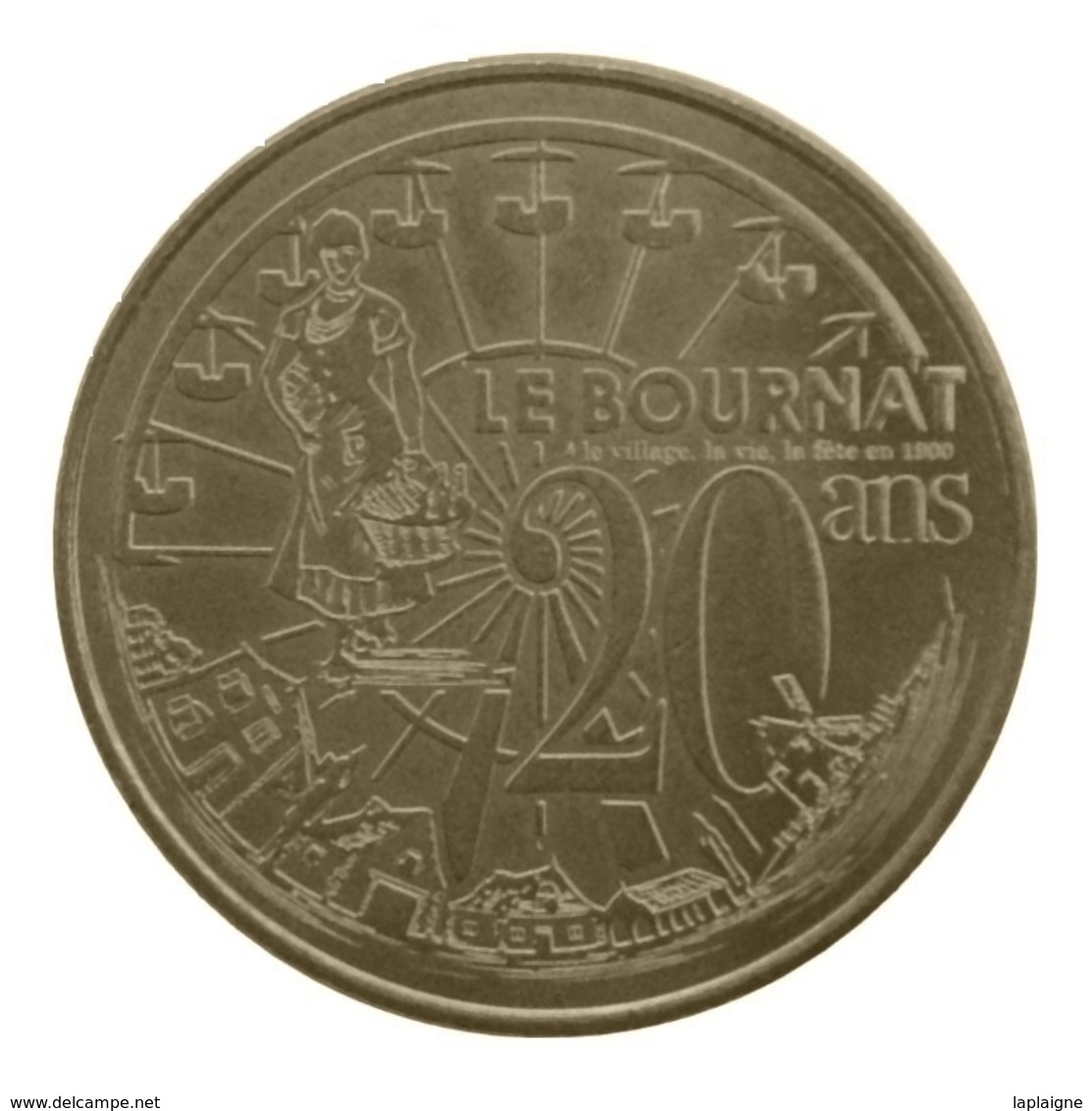 Monnaie De Paris , 2013 , Le Bugue-sur-Vézère , Le Bournat , 20 Ans , La Roue - Autres & Non Classés