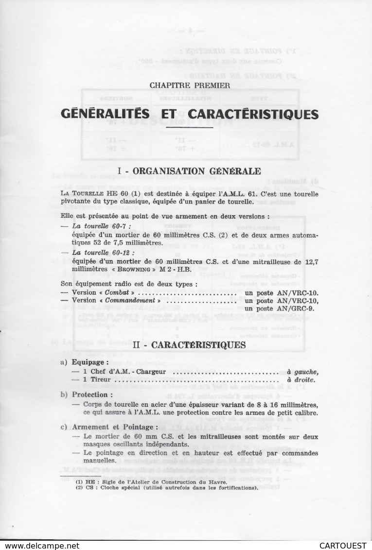 AUTO MITRAILLEUSE LEGERE  A. M. L. Type 245 Documentation Technique (  FIGURES )  ♦♦☺ARMEE BLINDEE - Autres & Non Classés