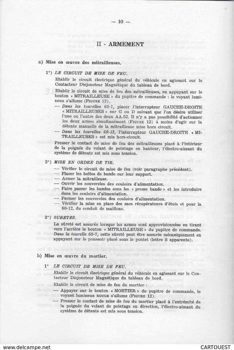 AUTO MITRAILLEUSE LEGERE  A. M. L. Type 245 documentation technique (  FIGURES )  ♦♦☺ARMEE BLINDEE