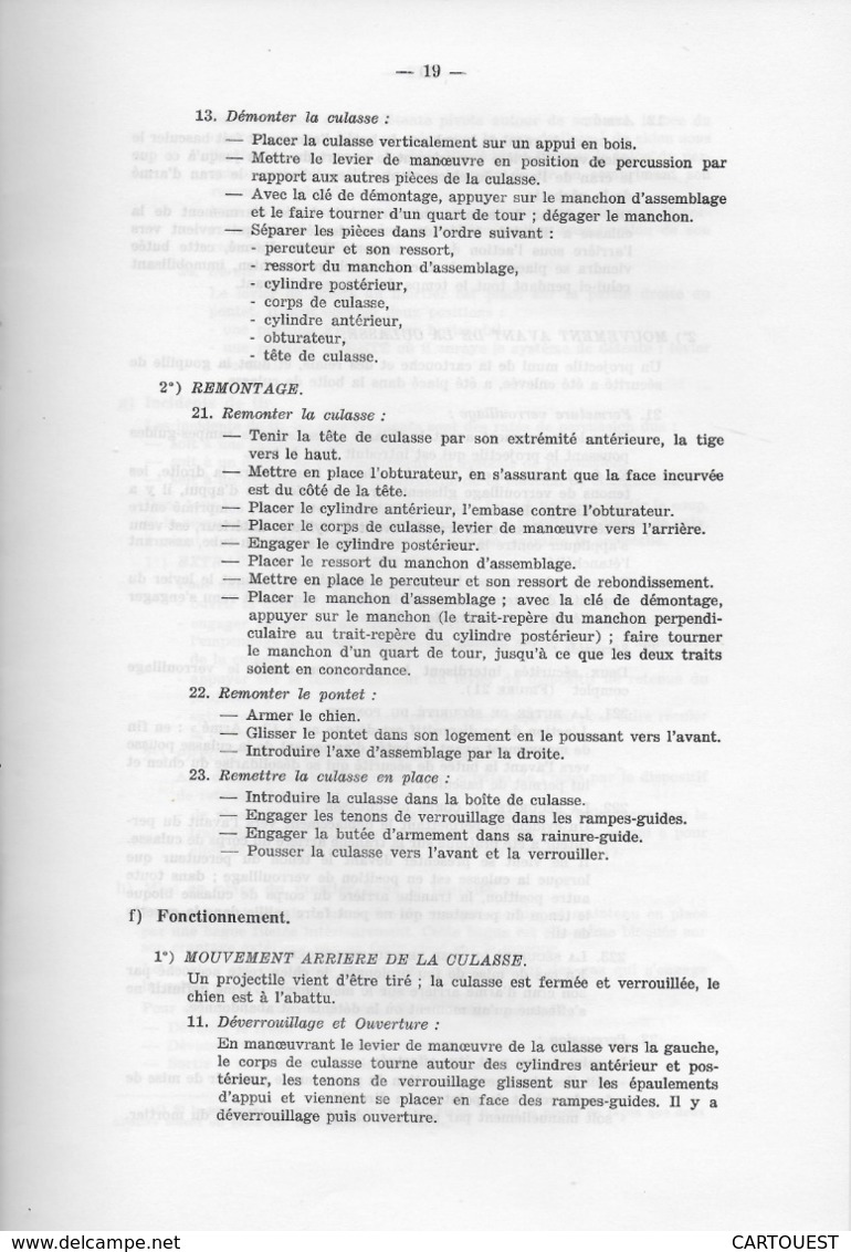 AUTO MITRAILLEUSE LEGERE  A. M. L. Type 245 documentation technique (  FIGURES )  ♦♦☺ARMEE BLINDEE