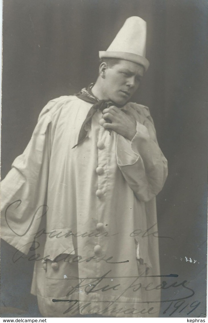 SUPERBE PHOTO DEDICACEE - Artiste Ténor FERNAND ANSSEAU - 1919 - Artistes