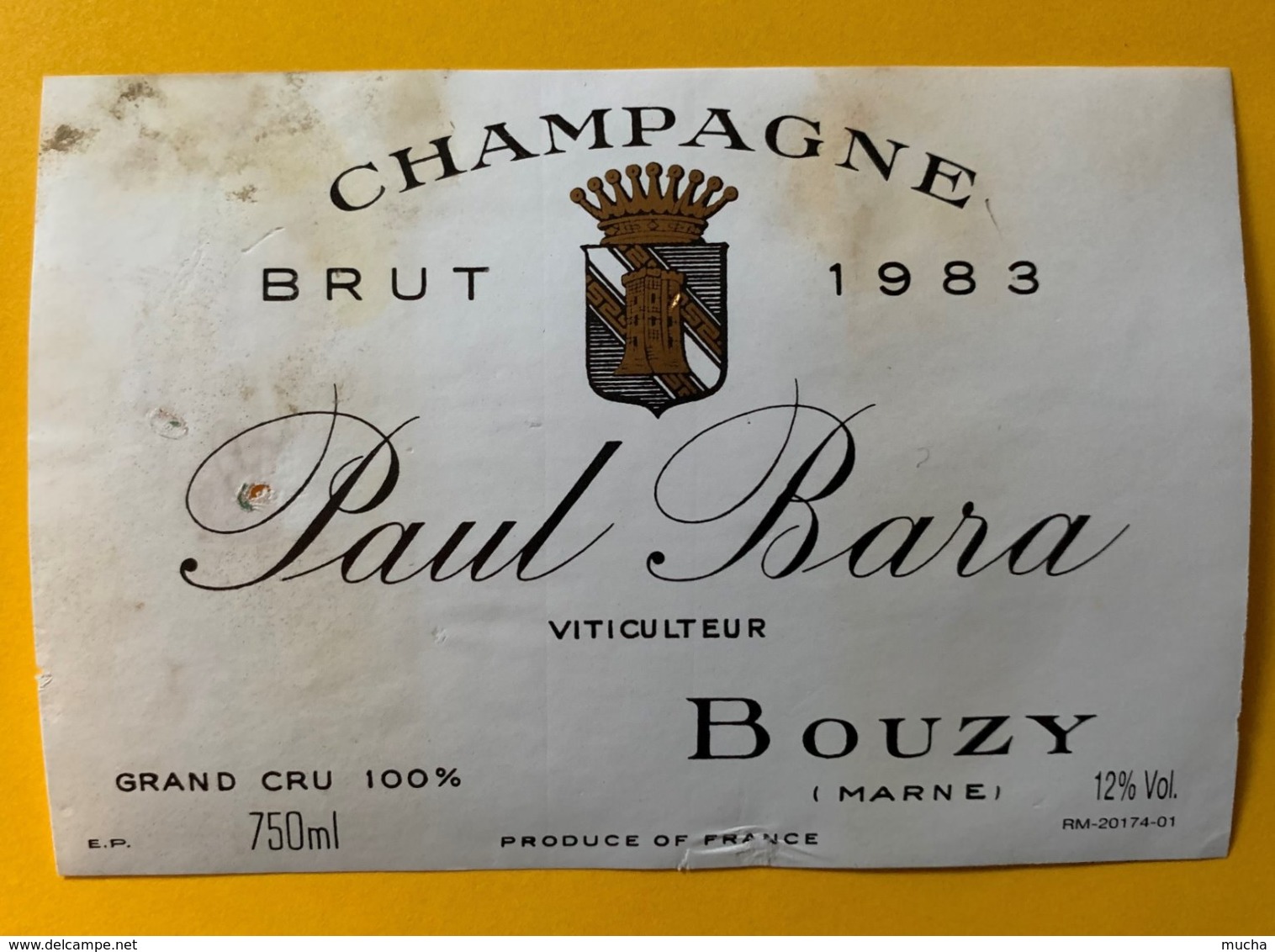 11829 - Champagne Paul Bara 1983 - Champan