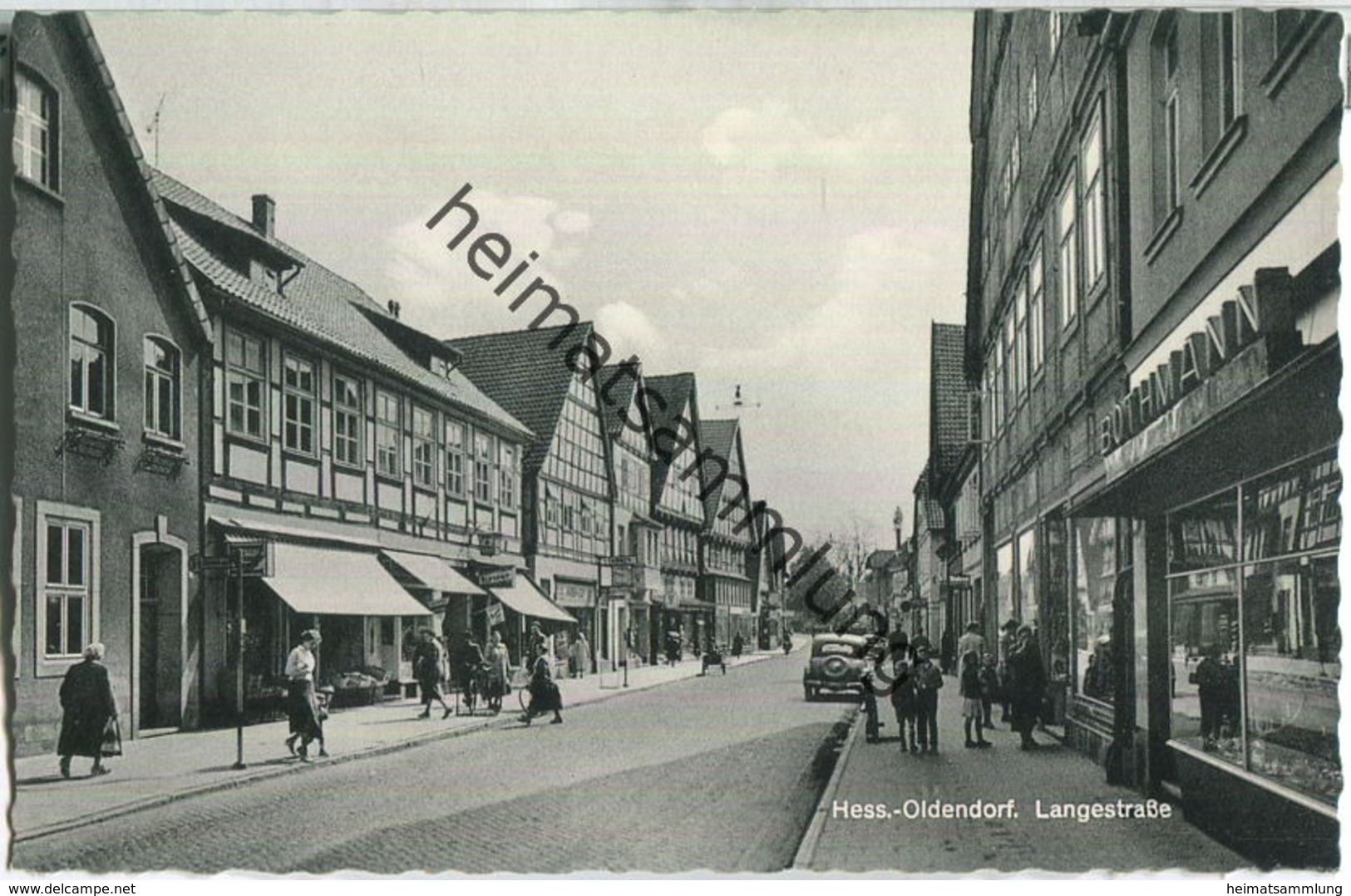 Hess.-Oldendorf - Langestraße - Bothmann - Verlag Cramers Dortmund 50er Jahre - Hessisch-Oldendorf