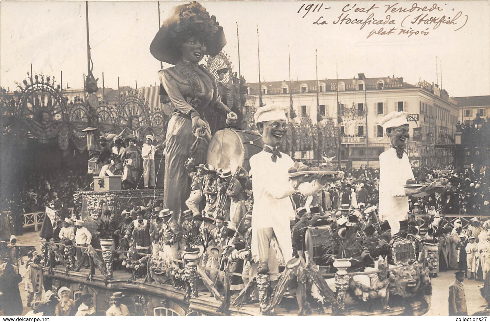 06-NICE- CARTE-PHOTO- CARNAVAL 1911 - Carnaval