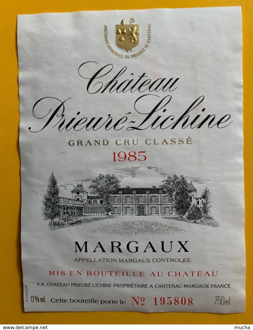 11839 - Château Prieuré-Lichine 1985 Margaux - Bordeaux