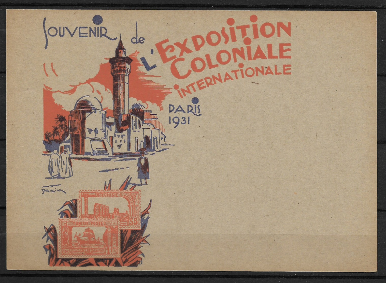 ENTIER EXPOSITION COLONIALE SEMEUSE 1931 - Autres & Non Classés