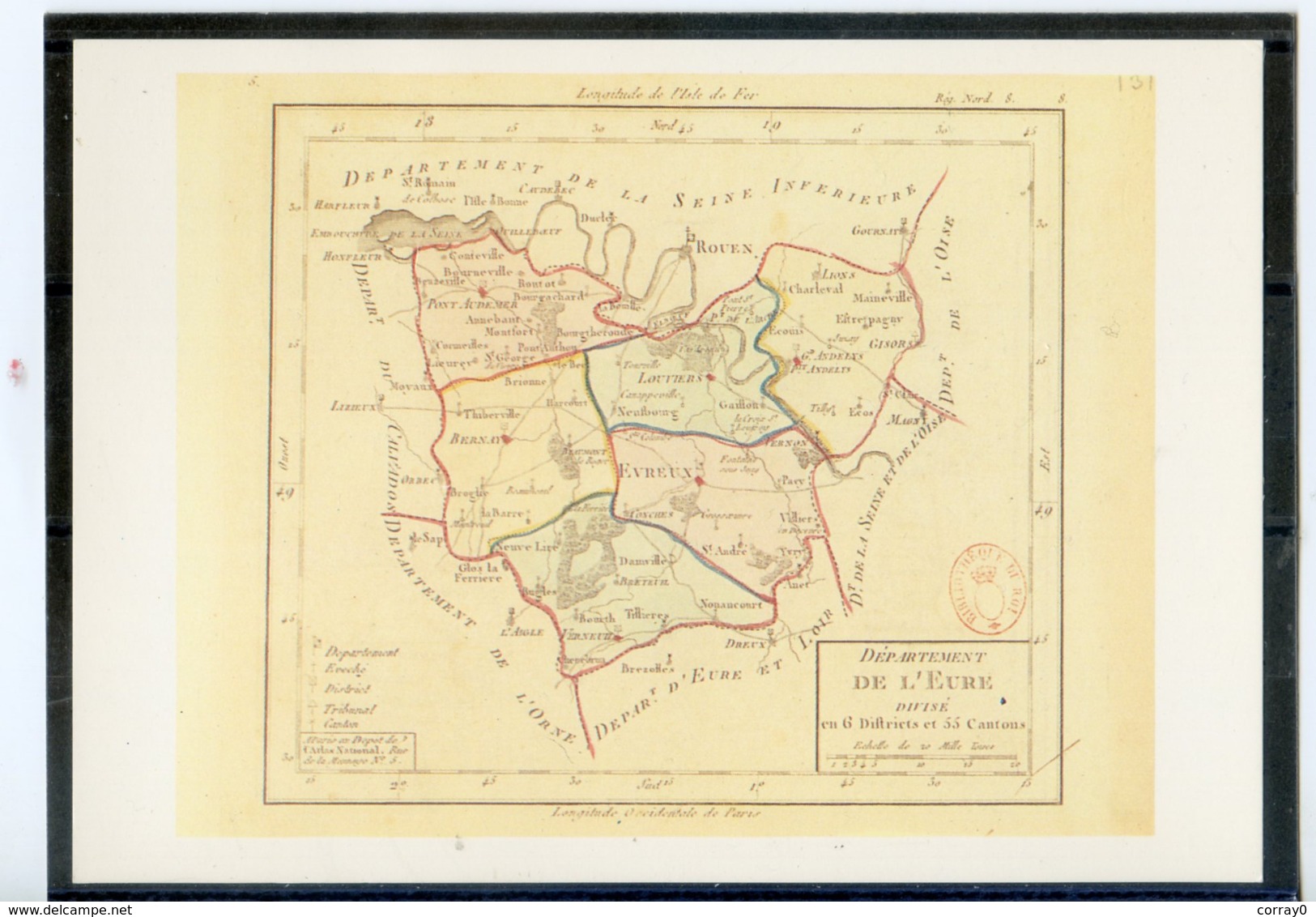 1ère Carte Des Départements.Cliché Bibliothèque Nationale. Editions 1789.Angoulême - Autres & Non Classés