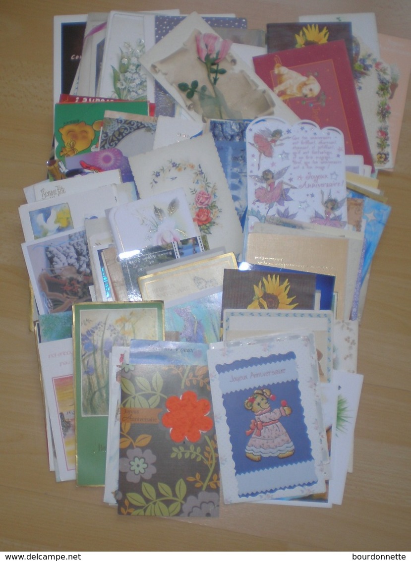 LOT  De 164 Cartes Postales Fantaisies Voeux -Fete-Anniversaire-Noel-Bonne Année Etc............. - 100 - 499 Cartes