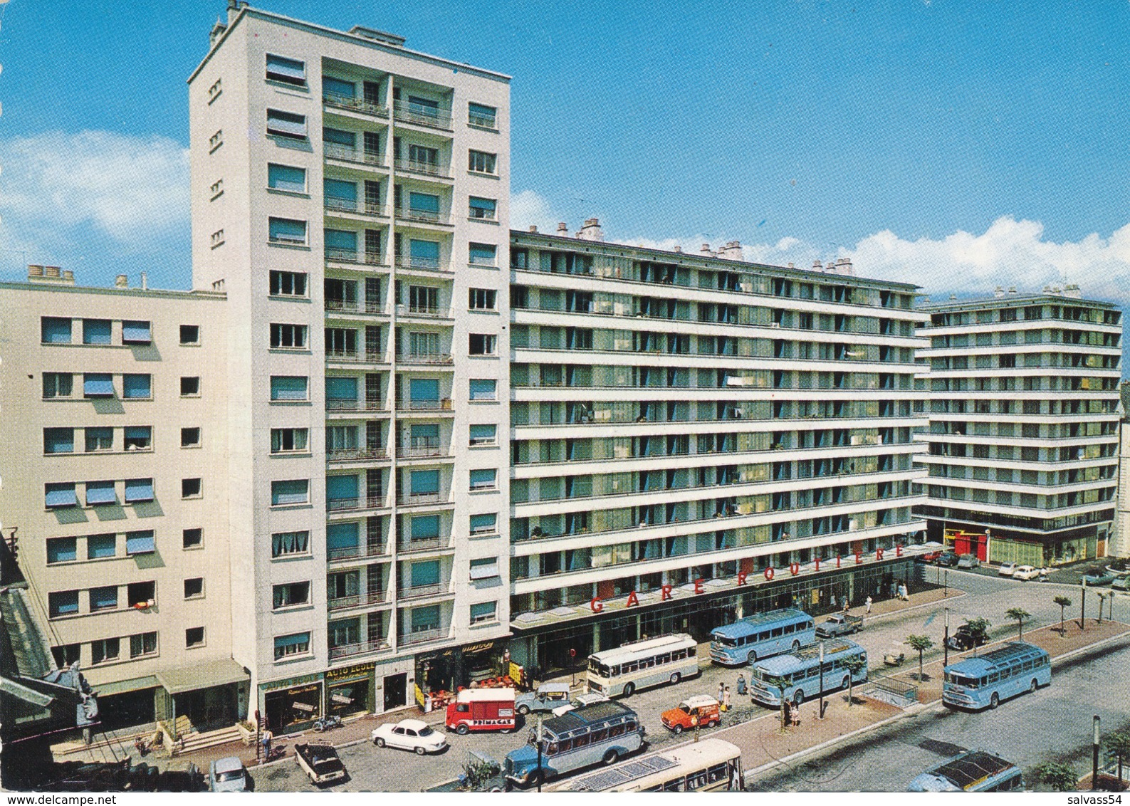 73) CHAMBERY : La Gare Routière (Bus - Autocar) - 1967 - Chambery