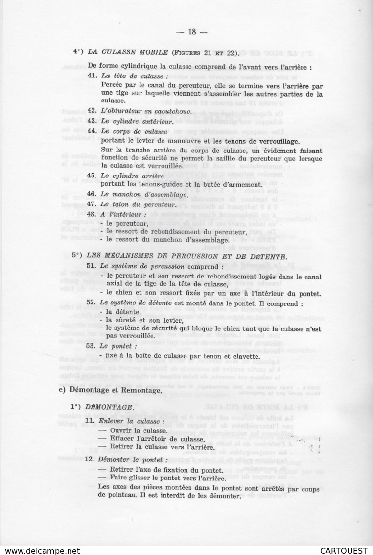 AUTO MITRAILLEUSE LEGERE  A. M. L. Type 245 documentation technique (  TEXTE )  ♦♦☺ARMEE BLINDEE