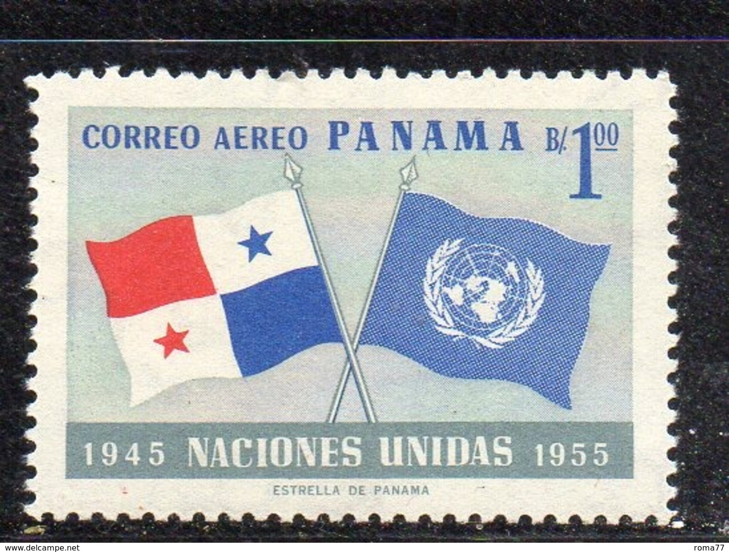 APR3020 -  PANAMA 1958 ,  Posta Aerea Yvert N. 188  ***  MNH   (2380A)  Onu - Panamá