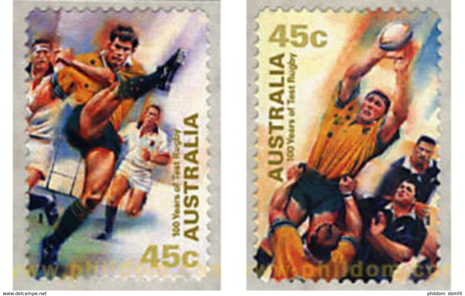 Ref. 57057 * MNH * - AUSTRALIA. 1999. RUGBY CENTENARY . CENTENARIO DEL RUGBY - Rugby