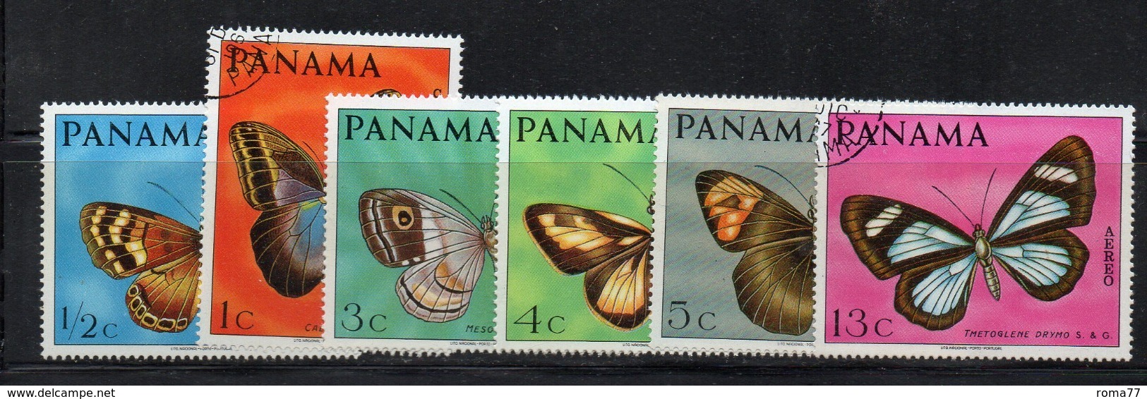 APR3033 -  PANAMA 1968 , Serie 471/474 + Posta Aerea  Usata   (2380A) - Panamá