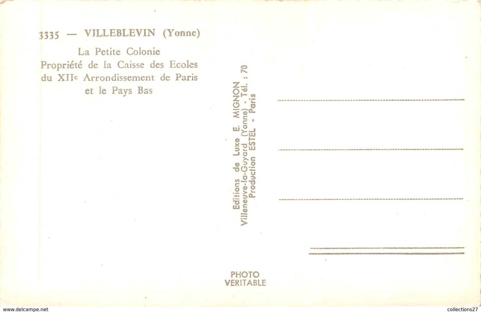 89-VILLEBLEVIN- VUE GENERALE - Villeblevin