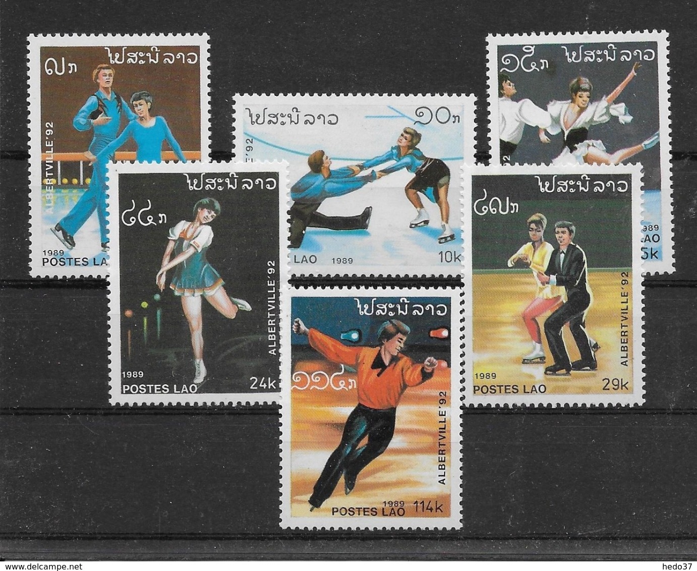 Thème Sports - Patinage Artistique - Laos - Timbres Neufs ** Sans Charnière - TB - Patinage Artistique