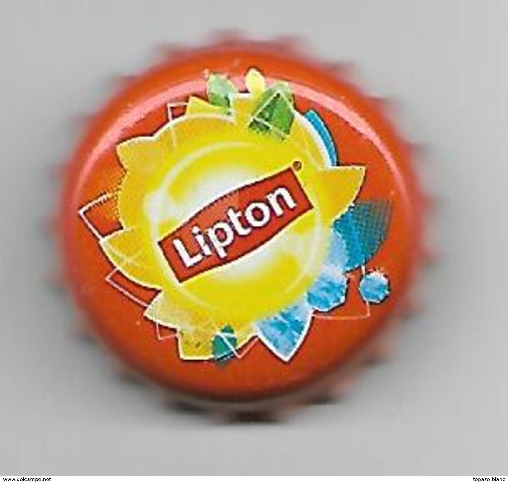 PAYS-BAS / CAPSULE SODA LIPTON / FOND ORANGE - Soda