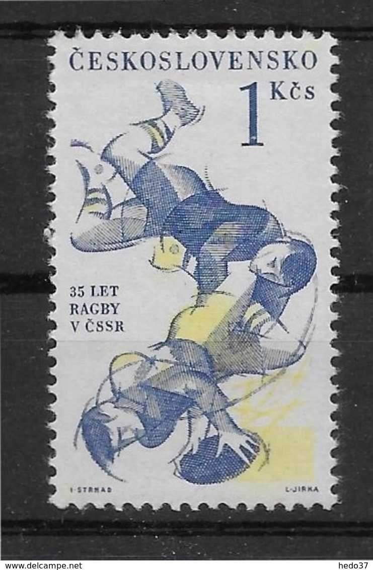 Thème Sports - Rugby - Tchécoslovaquie - Timbres Neufs ** Sans Charnière - TB - Rugby