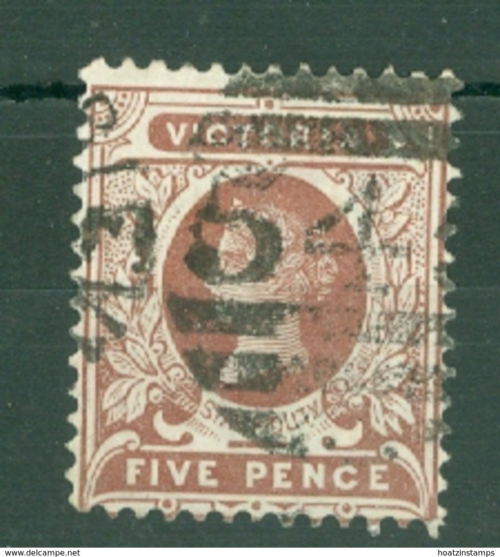Australia - Victoria: 1901/10   QV    SG391     5d  Reddish Brown  Used - Used Stamps