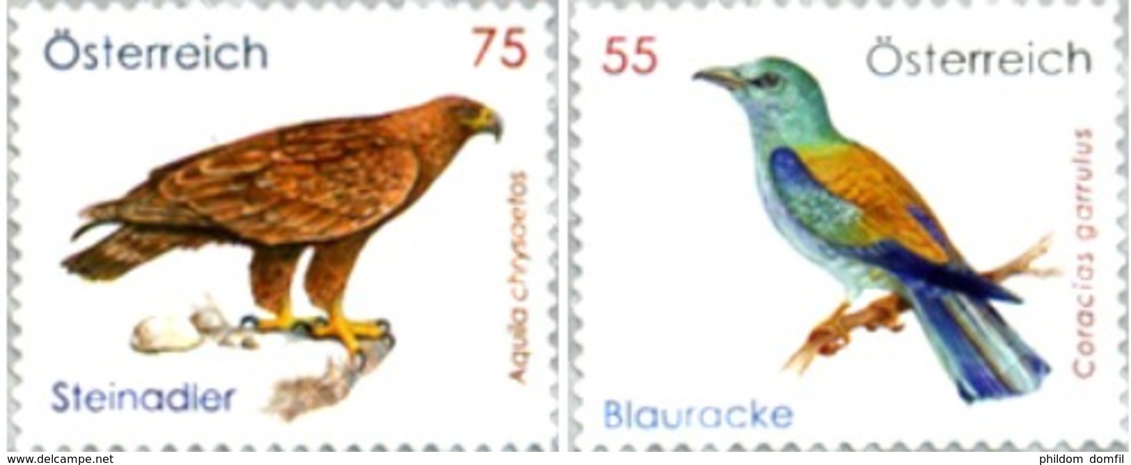 Ref. 254548 * MNH * - AUSTRIA. 2010. FAUNA. BIRDS . FAUNA. AVES - Neufs