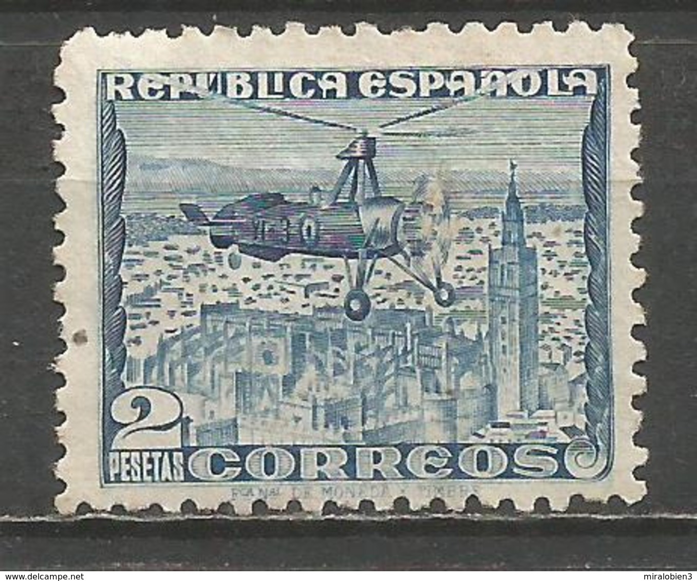 ESPAÑA EDIFIL NUM. 770A DENTADO 10 NUEVO SIN GOMA - Unused Stamps