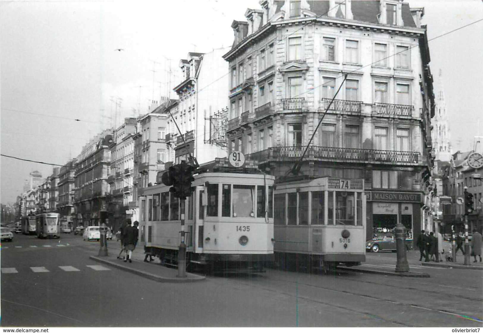 Belgique -  Bruxelles - 5 Photos De Tram - Transport Urbain En Surface