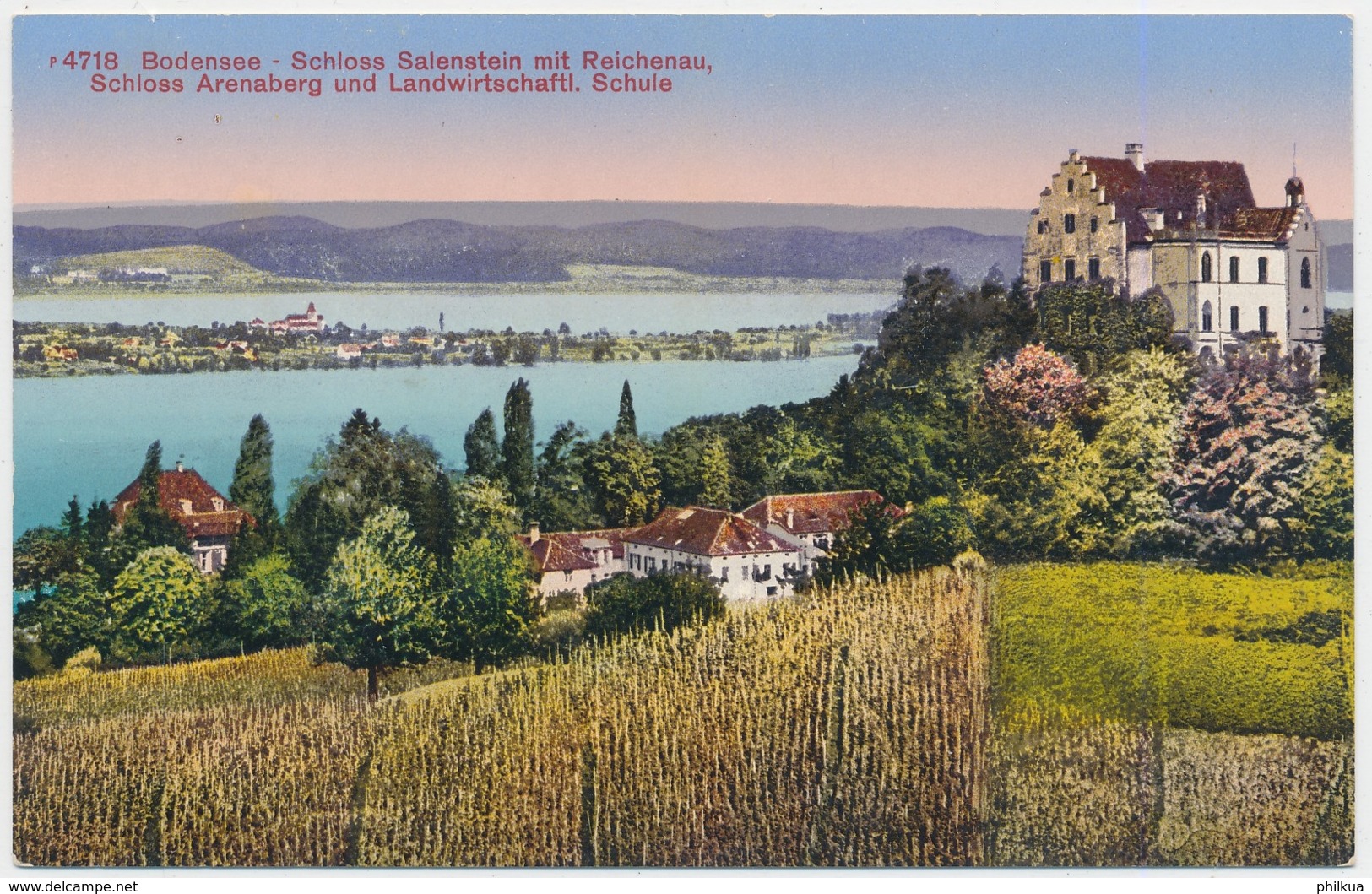 Bodensee - Schloss Salenstein Mit Reichenau - Schloss Arenenberg Und Landwirtschaftliche Schule - Salenstein