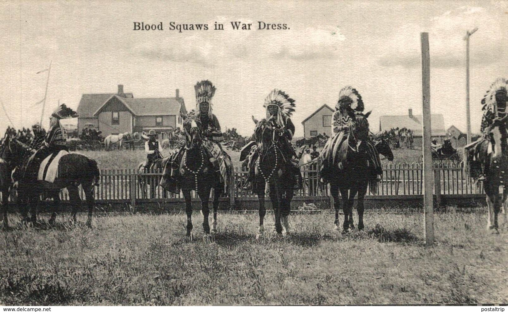 BLOOD SQUAWS IN WAR DRESS. - INDIOS // INDIANS - Indios De América Del Norte