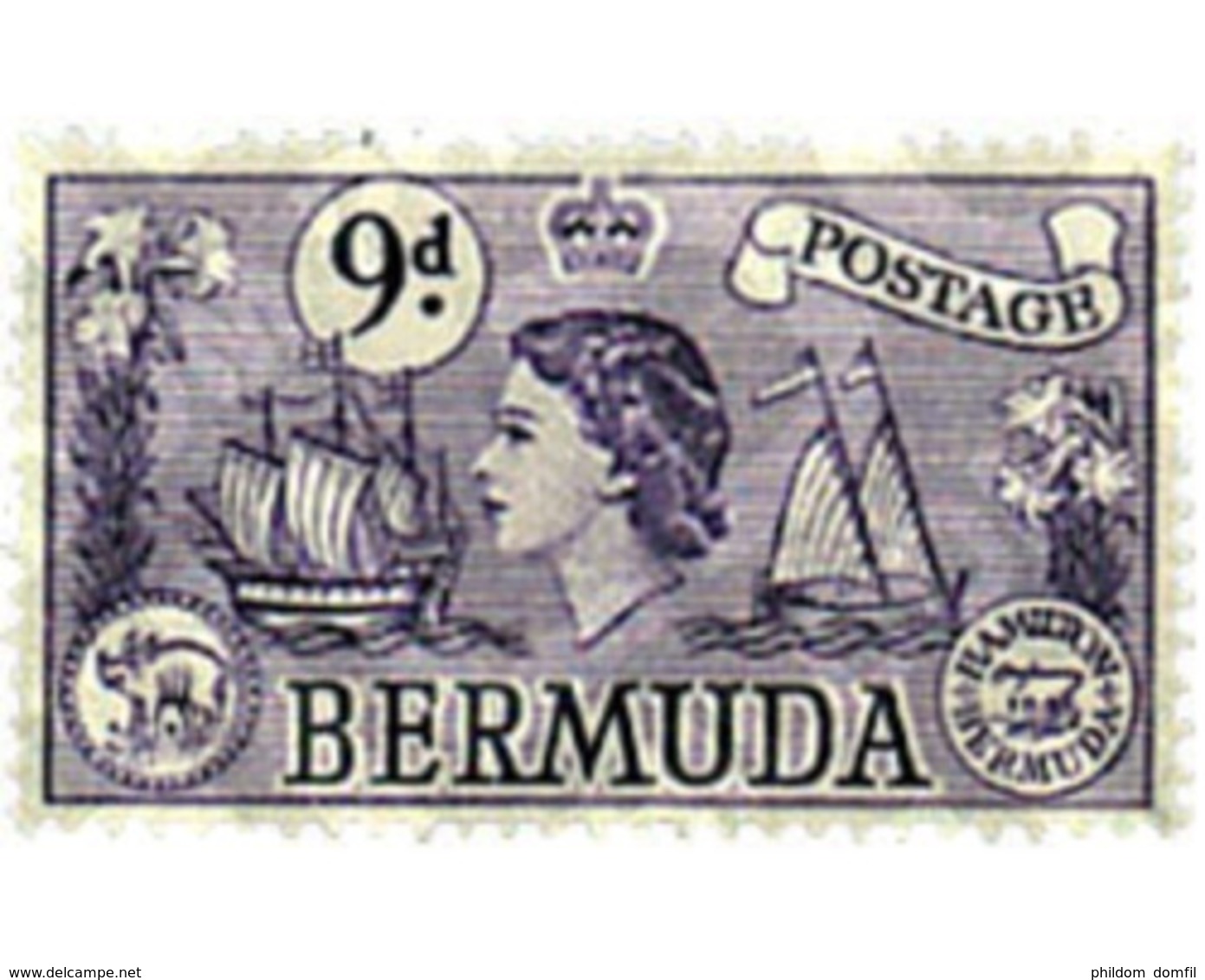 Ref. 300438 * HINGED * - BERMUDAS. 1953. DIFFERENT CONTENTS . MOTIVOS VARIOS - Bermudas