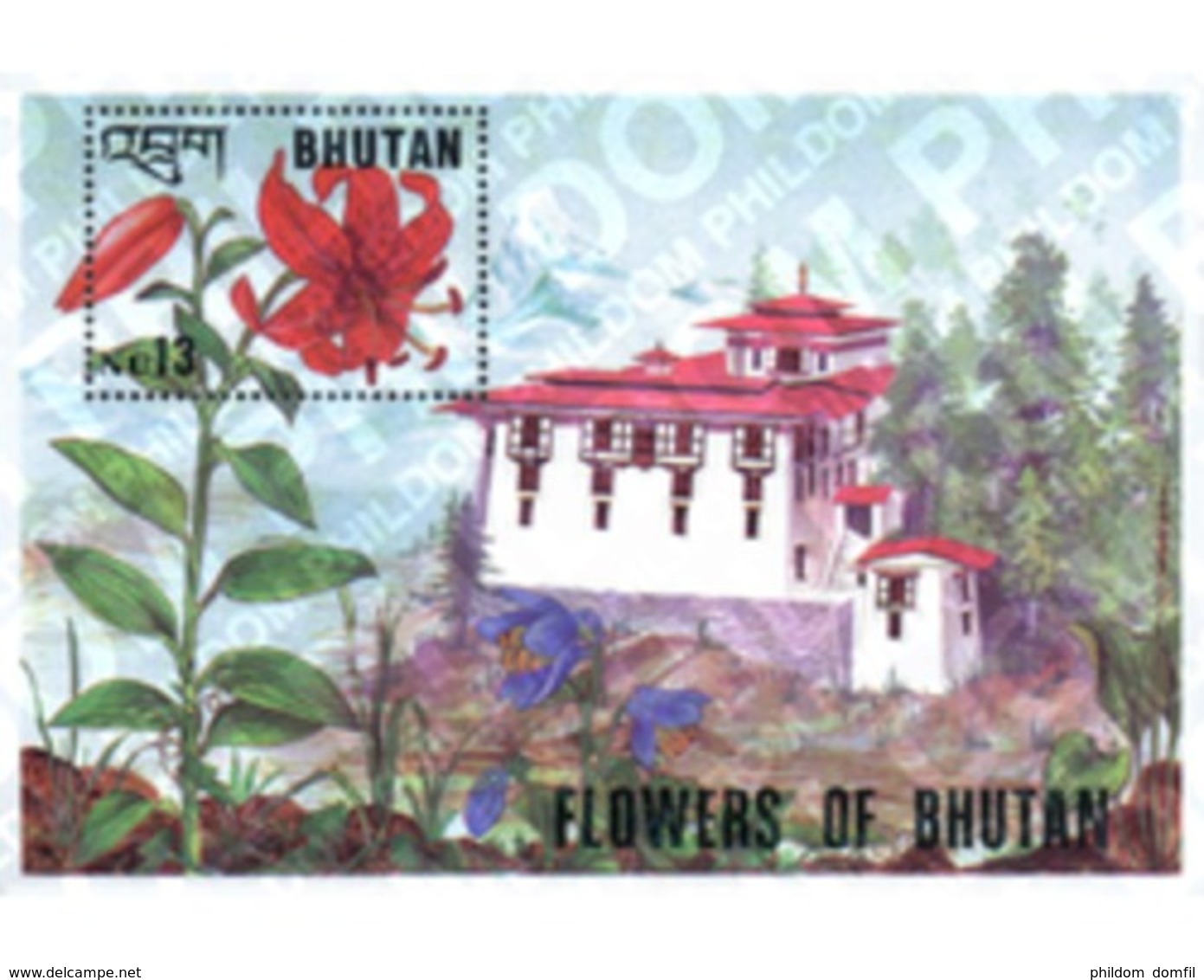 Ref. 81444 * MNH * - BHUTAN. 1994. FLOWERS OF BHUTAN . FLORES DE BHUTAN - Bhoutan