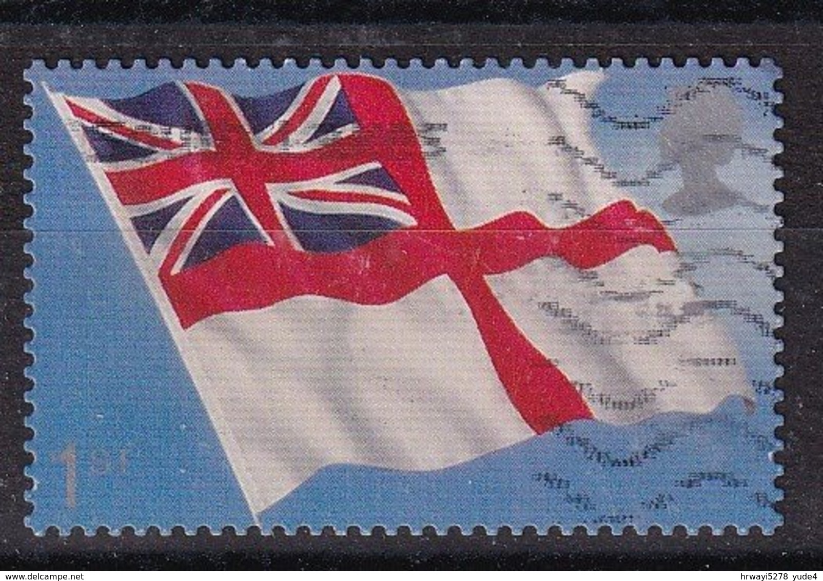 GB 2001, Flag, Minr 1964, Vfu. Cv 10 Euro - Gebraucht