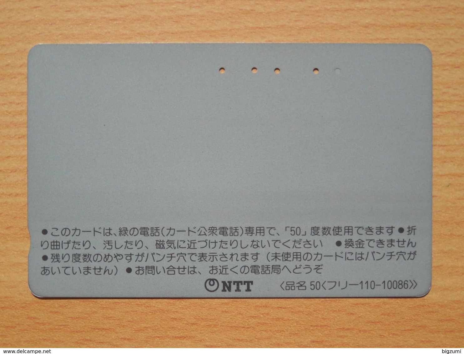 Japon Japan Free Front Bar, Balken Phonecard / 110-10086 / Landscape / Hotel - Landschaften
