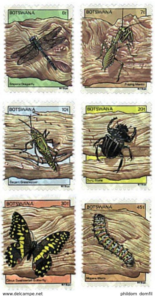 Ref. 77529 * MNH * - BOTSWANA. 1981. INSECTS . INSECTOS - Botswana (1966-...)