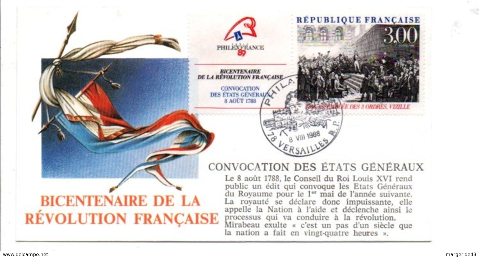 REVOLUTION FRANCAISE CONVOCATION DES ETATS GENERAUX - Franse Revolutie