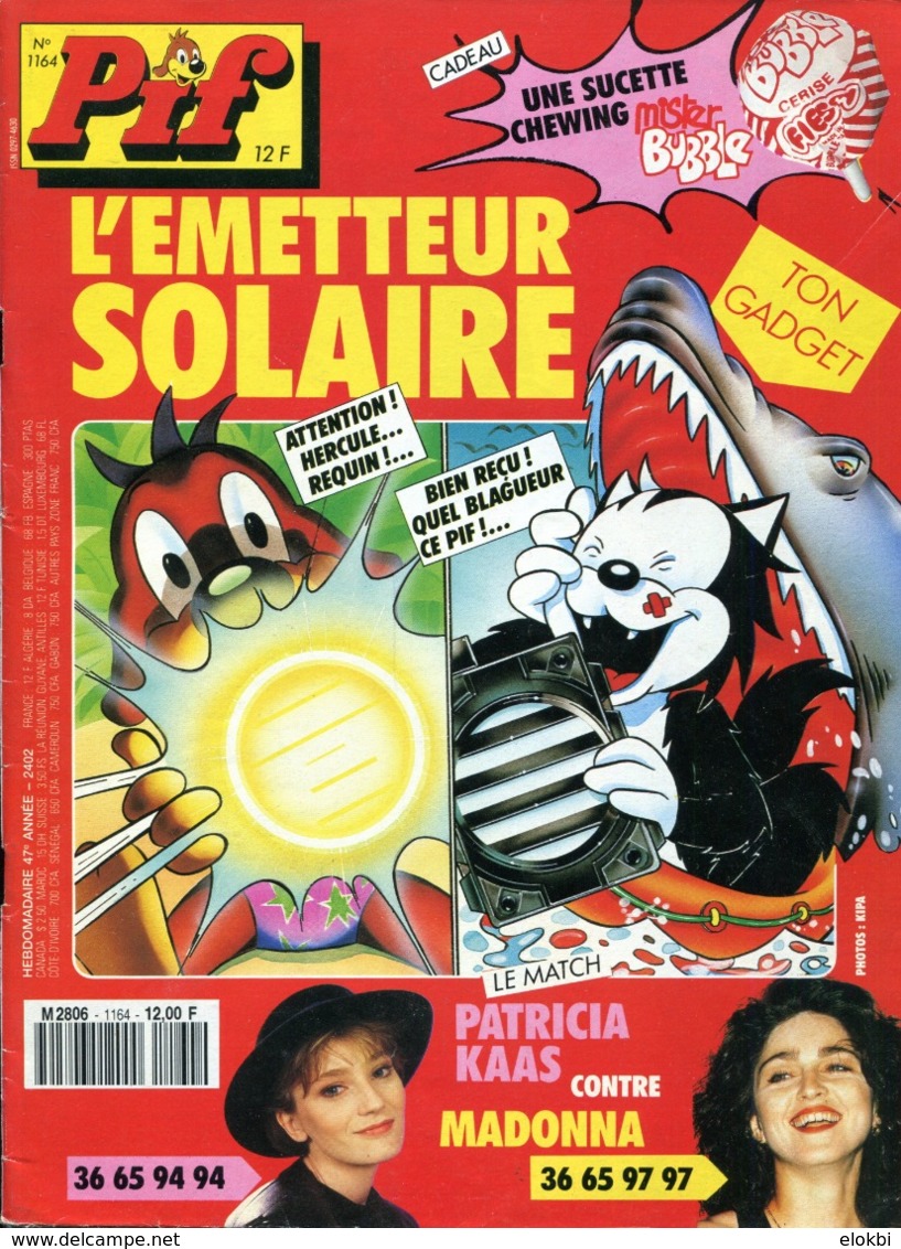 Lot de 10 Pif Gadget consécutifs  de l'été 1991 : N°1160 à 1169