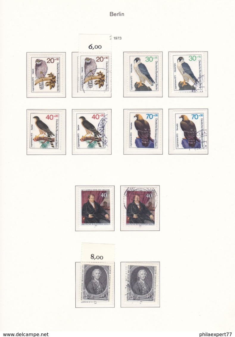 Berlin - 1973 - Doppelt Geführt - Sammlung - Postfrisch/Gest. - Used Stamps