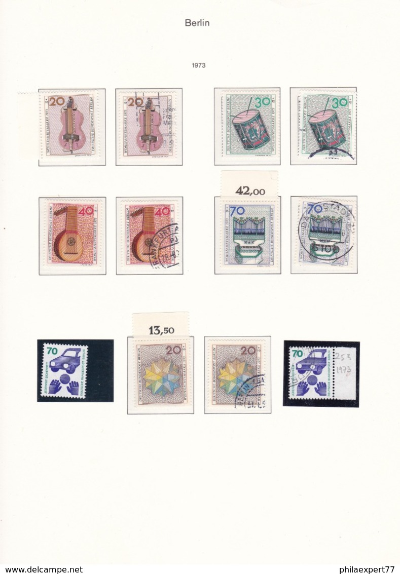 Berlin - 1973 - Doppelt Geführt - Sammlung - Postfrisch/Gest. - Used Stamps