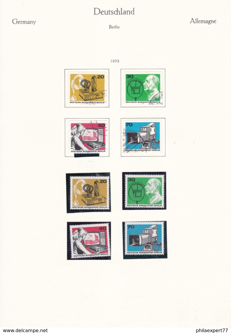 Berlin - 1973 - Doppelt Geführt - Sammlung - Postfrisch/Gest. - Used Stamps