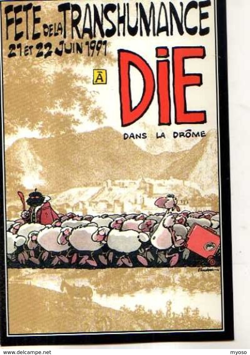 26 DIE Fete De La Transhumance Dans La Drome, Bergers, Moutons, Illustrateur F Murr - Die