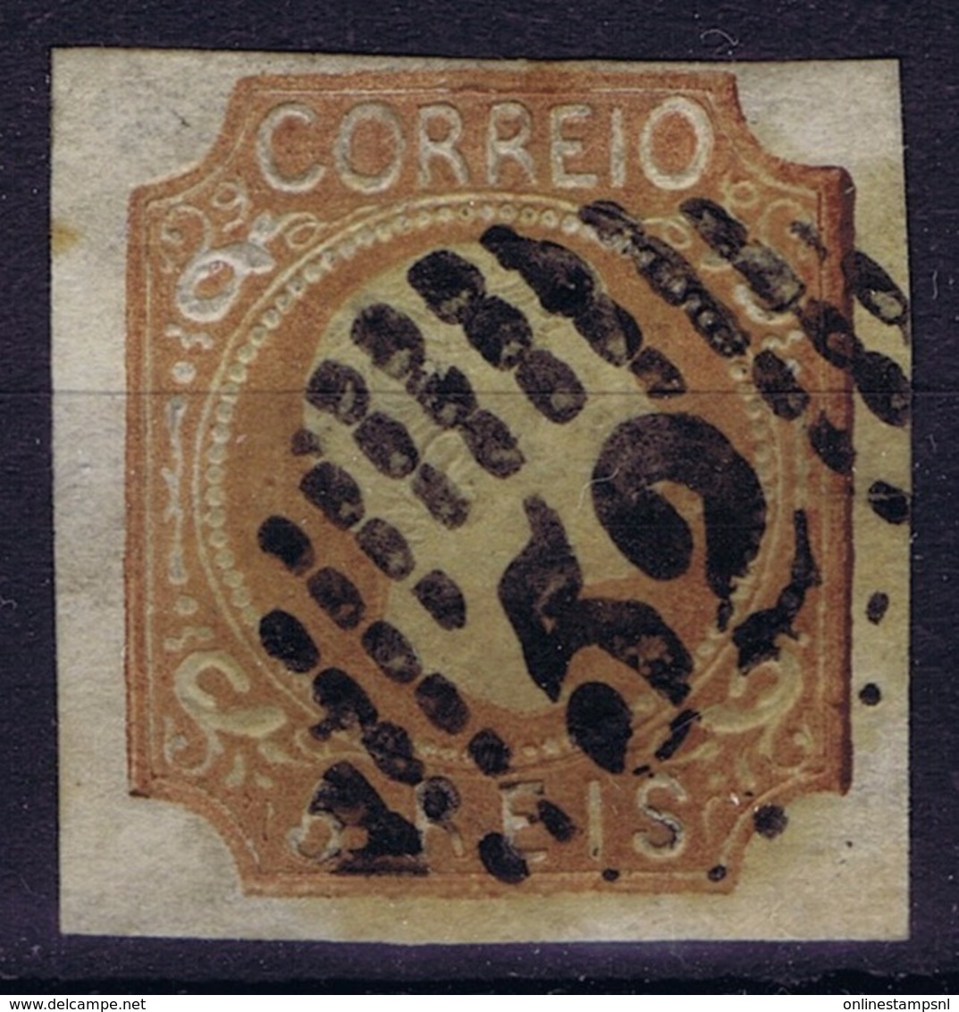 Portugal Mi 9b Used Cancelled 1856  Gelbbraun - Usati