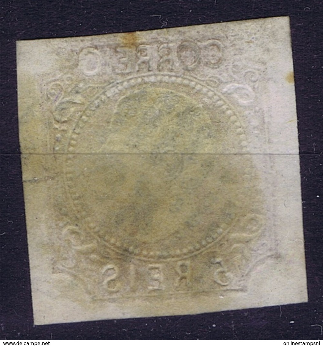 Portugal Mi 9b Used Cancelled 1856  Gelbbraun - Gebruikt