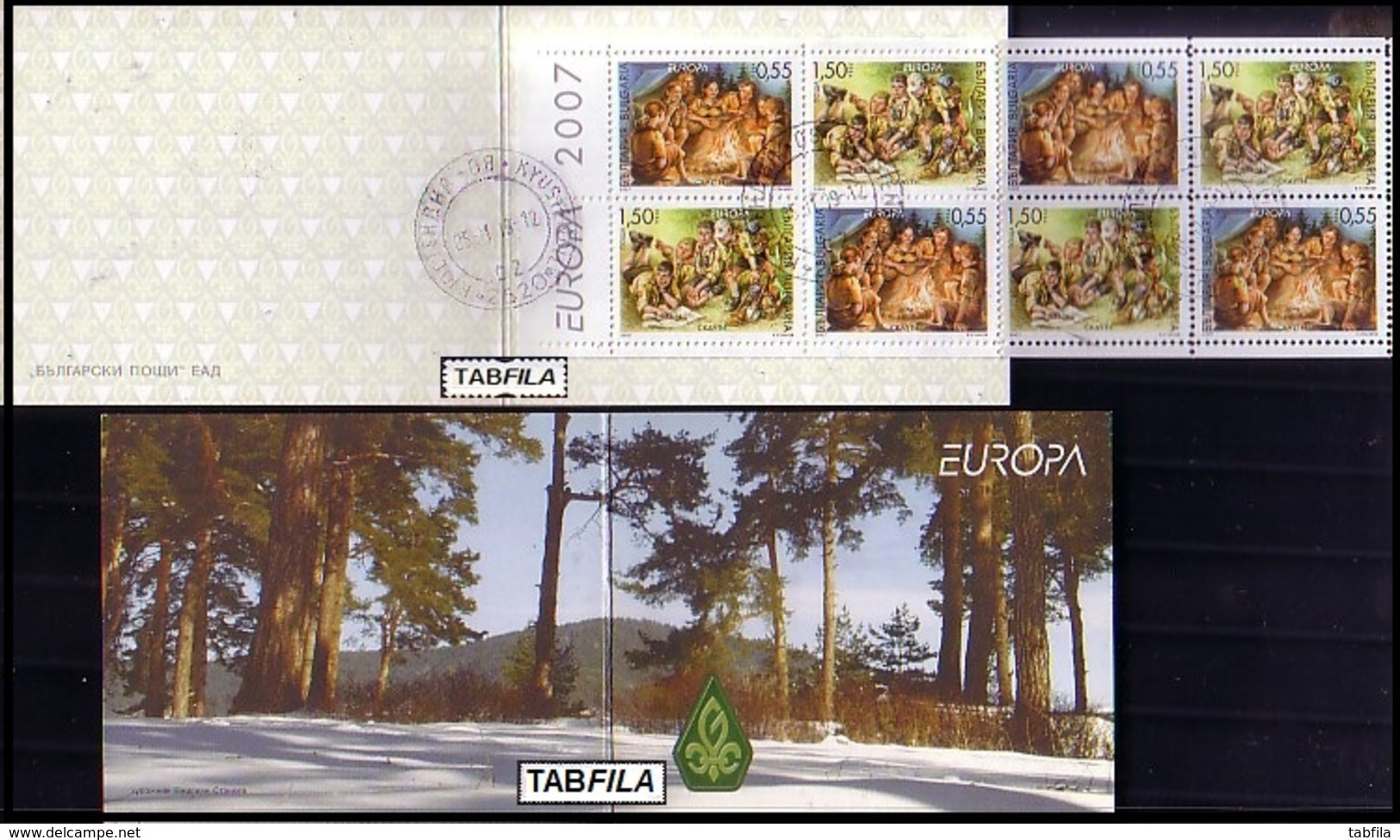 BULGARIA \ BULGARIE - 2007 - Europe - Cept - Scoutisme - Booklete (O) - Used Stamps