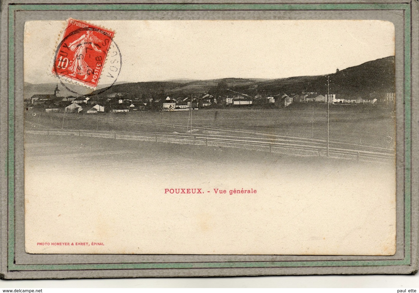 CPA - POUXEUX (88) - Aspect Du Bourg En 1908 - Pouxeux Eloyes