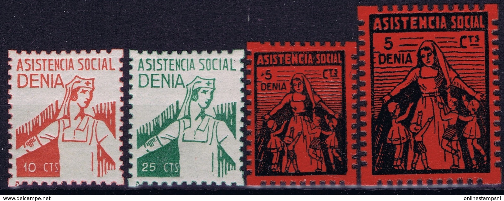 Spian : Asistencia Social Denia - Spanish Civil War Labels