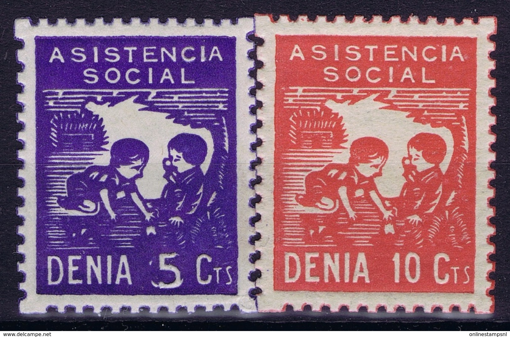 Spian : Asistencia Social Denia - Vignettes De La Guerre Civile