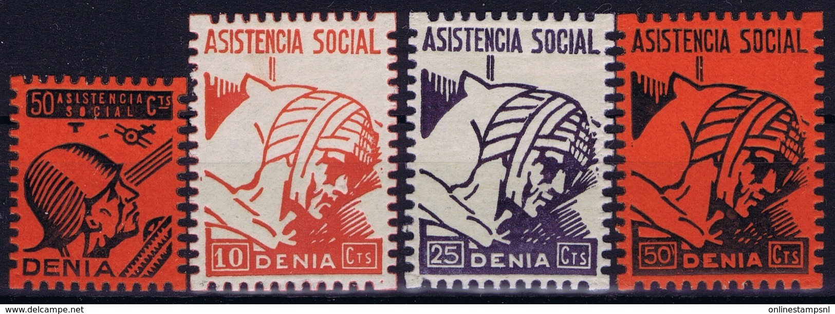 Spian : Asistencia Social Denia - Spanish Civil War Labels